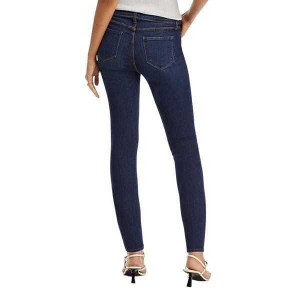 L'AGENCE Women's High Rise Skinny Margot Dark Wash Prime Blue Jeans Size 26 - Picture 4 of 14